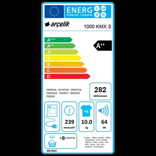 Arçelik 1000 KMX S 10 Kg A++ Kurutma Makinesi - 7