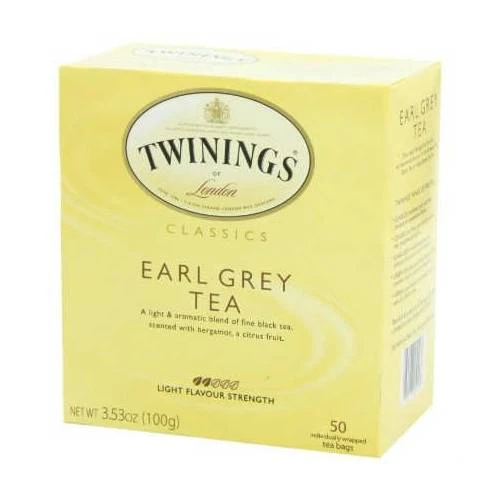Twinings Classics Earl Grey Bergamot Aromalı Siyah Bardak Poşet Çay 50 x 2 G
