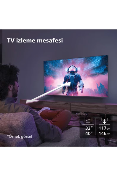 Philips 32PHS6009 HD 32"  82 Ekran Uydu Alıcılı Smart LED TV - 8