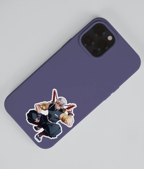 Demon Slayer Gyomei Himejima - Tengen Uzui 2 Li Set Anime Sticker Çıkartma - 5