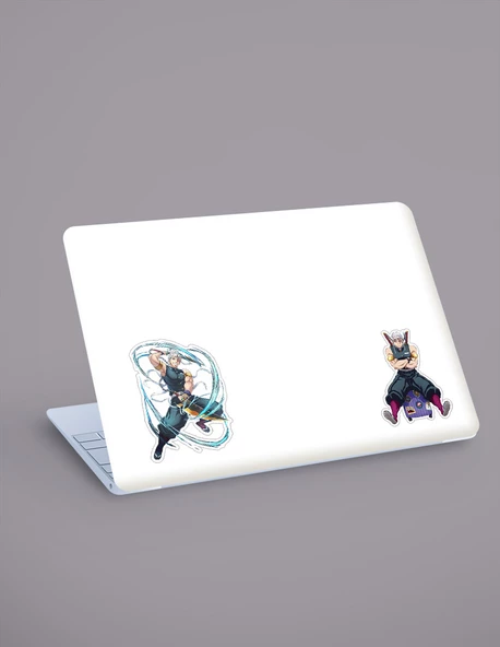Demon Slayer Gyomei Himejima - Tengen Uzui 2 Li Set Anime Sticker Çıkartma - 6