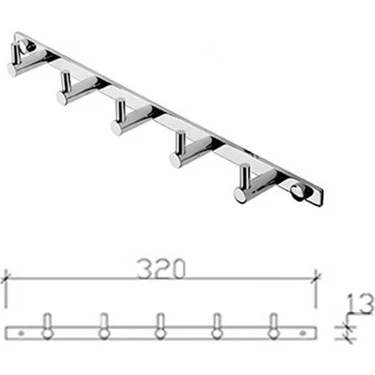 Tema Prima Set 5'li Askılık 74305 - 3
