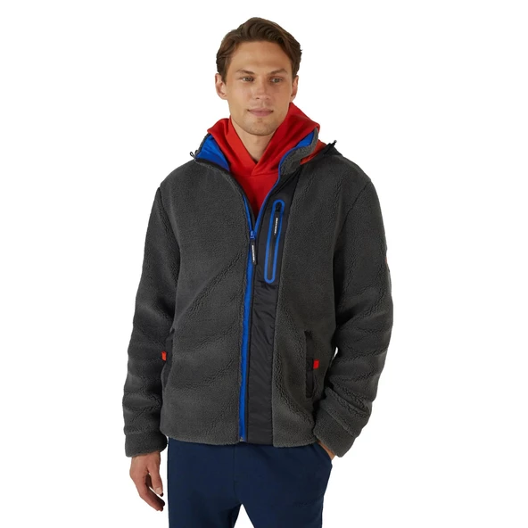 Skechers S242039 M Outdoor Fleece Full Zip Sherpa Erkek Günlük Mont - 3