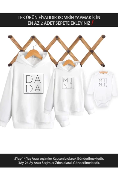 Baba Oğul Kız Dada Mini(TEK ÜRÜN FİYATIDIR KOMBİN YAPMAK İÇİN EN AZ 2 ADET SEPETE EKLEYİNİZ)