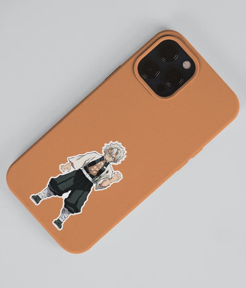 Demon Slayer Sanemi Shinazugawa - Genya Shinazugawa 2 Li Set Anime Sticker Çıkartma - 4