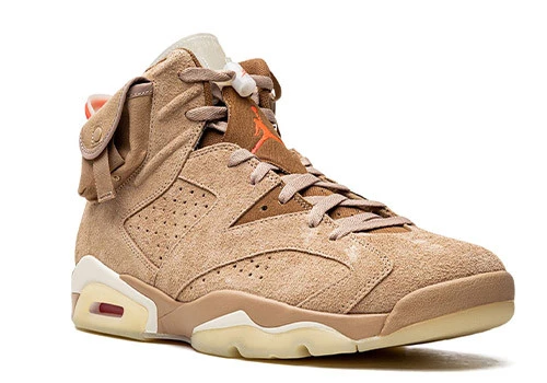 Nıke Aır Jordan 6 Retro Travis Scott British Khaki - Resim 3