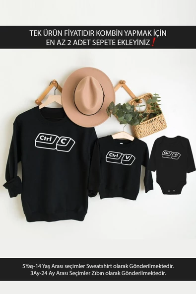 Ctrl-C Ctrl-V Baba Oğul Kız (TEK ÜRÜN FİYATIDIR KOMBİN YAPMAK İÇİN EN AZ 2 ADET SEPETE EKLEYİNİZ)
