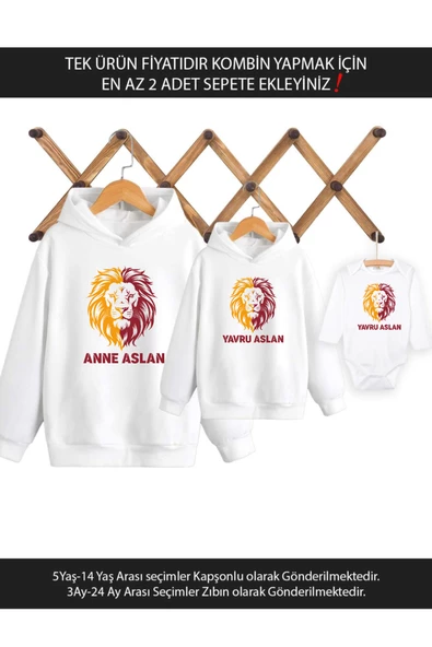 Leon Anne Yavru Aslan Anne Oğul Kız TEK ÜRÜN FİYATIDIR KOMBİN YAPMAK İÇİN EN AZ 2 ADET SEPETE EKLE