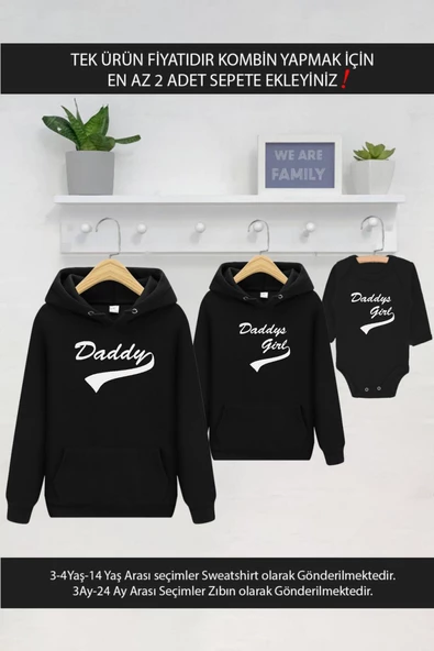 Daddy Girl Baba Kız (TEK ÜRÜN FİYATIDIR KOMBİN YAPMAK İÇİN EN AZ 2 ADET SEPETE EKLEYİNİZ)