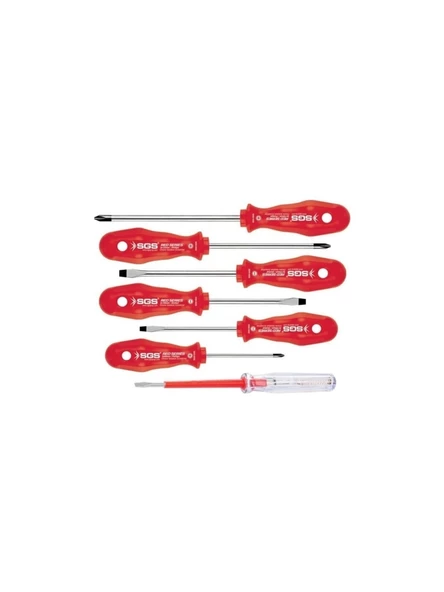 Sgs 1040 Red Series 7'li Tornavida Seti - 3