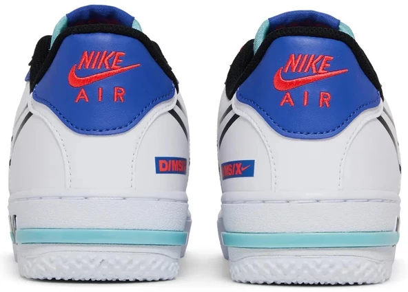 Nike Air Force 1 React Astronomy Blue Laser Crimson - Resim 4
