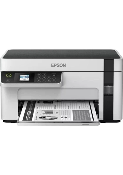 Epson EcoTank M2120 Wi-Fi + Tarayıcı + Fotokopi Mono Çok Fonksiyonlu Tanklı Mürekkep Püskürtmeli Yazıcı