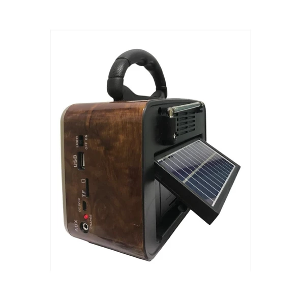 Güneş Enerjili Nostaljik Fm Aux Usb Müzik Çalar Rt-819 - 2
