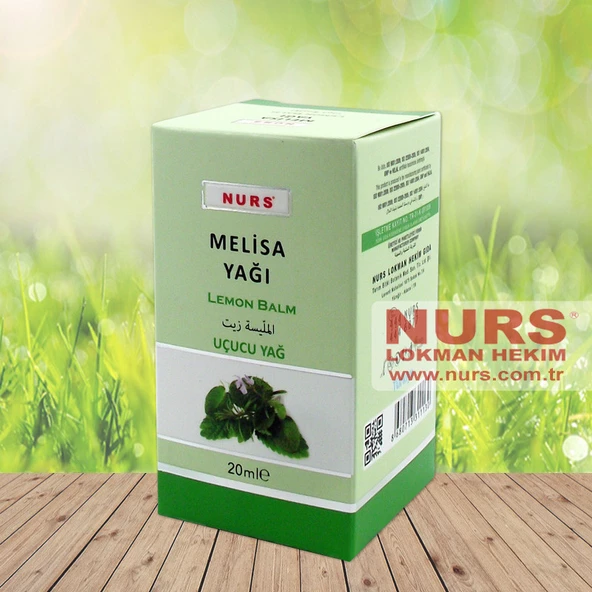 NURS LOKMAN MELİSA YAĞI 20 ML SAF VE SOĞUK SIKIM