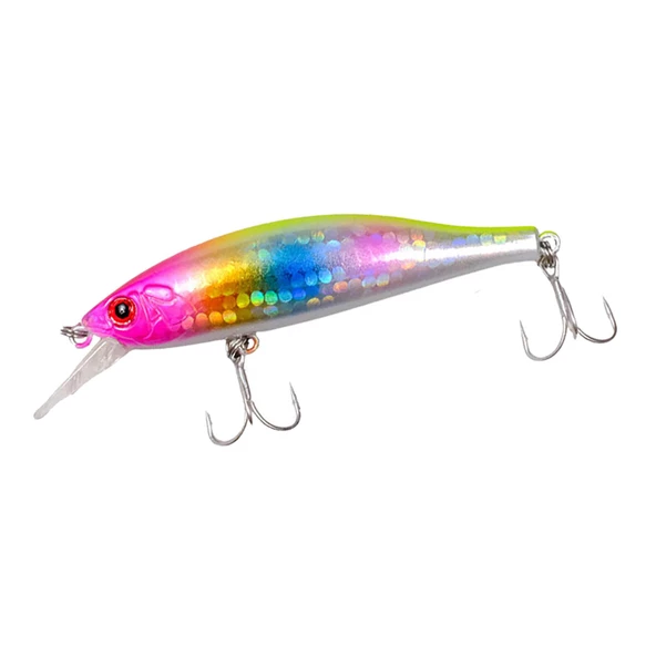 Ryuji Slalom 8cm 11gr Sinking Maket Balık  Rainbow UV Glow ürün görseli 1