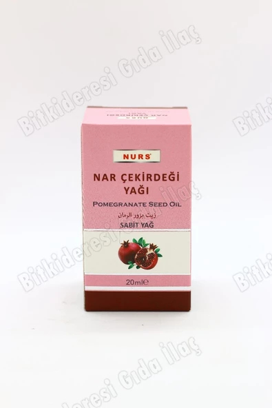 NURS LOKMAN NAR ÇEKİRDEK YAĞI 20 ML SAF VE SOĞUK SIKIM