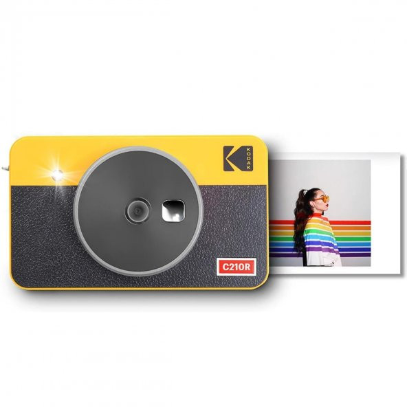 Kodak Mini Shot Combo 2 Retro Anında Baskı Dijital Fotoğraf Makinesi + Yazıcı (Sarı) - 2