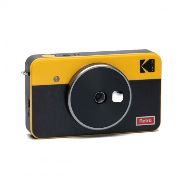 Kodak Mini Shot Combo 2 Retro Anında Baskı Dijital Fotoğraf Makinesi + Yazıcı (Sarı) - 3