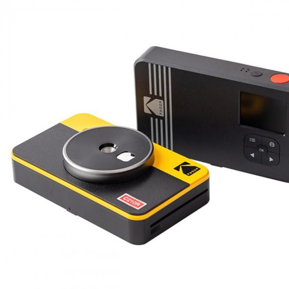 Kodak Mini Shot Combo 2 Retro Anında Baskı Dijital Fotoğraf Makinesi + Yazıcı (Sarı) - 4