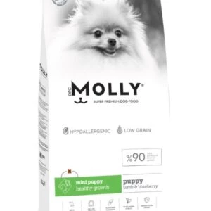 Molly Mini Puppy Kuzu Etli Yaban Mersinli Yavru Köpek Maması 2 Kg - Sağlıklı Büyüme ve Gelişim