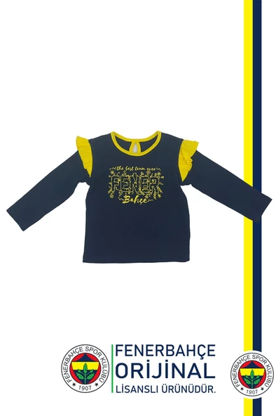 Fenerbahçe Orijinal Lisanslı Uzun Kol Lacivert Bebek Sweat Hediyelik Ahşap Kutulu - 8