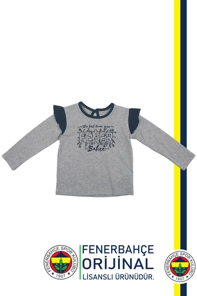 Fenerbahçe Orijinal Lisanslı Uzun Kol Lacivert Bebek Sweat Hediyelik Ahşap Kutulu - 2