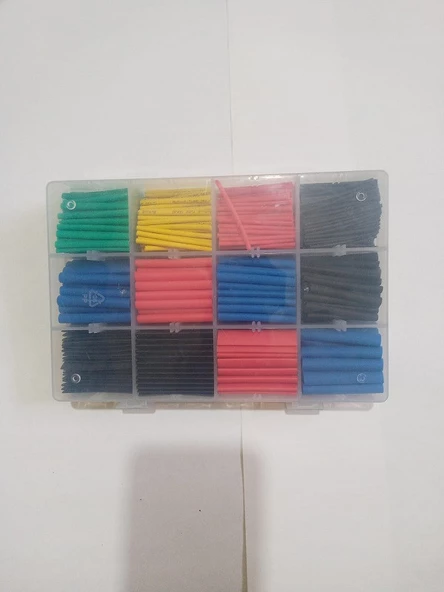 Renkli Isıyla Daralan Makaron Seti - 560 Adet - 4