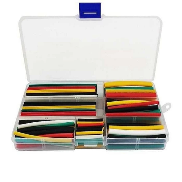 Renkli Isıyla Daralan Makaron Seti - 560 Adet