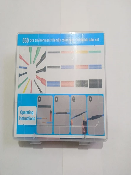 Renkli Isıyla Daralan Makaron Seti - 560 Adet - 5