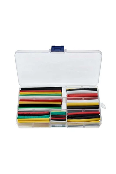 Renkli Isıyla Daralan Makaron Seti - 560 Adet - 2