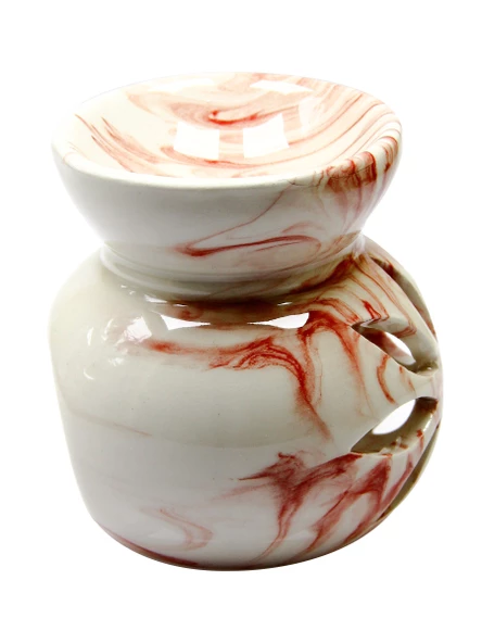 Lotus Çiçeği Seramik Dekoratif Buhurdanlık eshabukb - 3