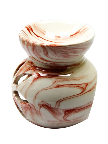 Lotus Çiçeği Seramik Dekoratif Buhurdanlık eshabukb - 2