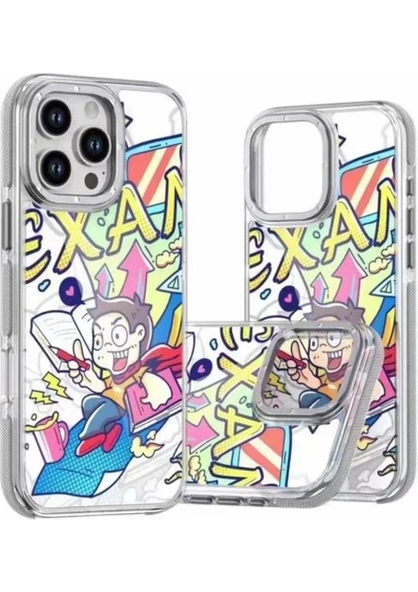 Gpack Apple iPhone 16 Pro Max Kılıf PX Graffito Desenli Silikon - 5