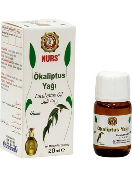 NURS LOKMAN OKALİPTUS YAĞI 20 ML SAF VE SOĞUK SIKIM