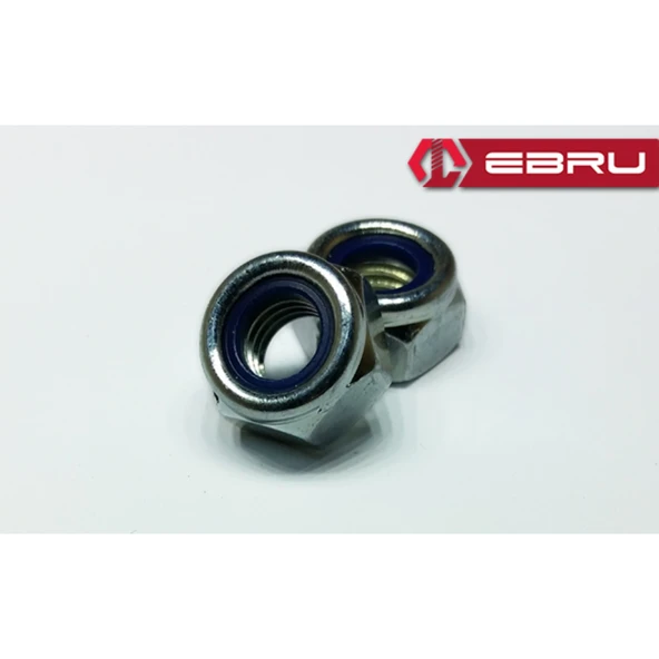 Ebru Altıköşe Fiberli Somun M10 - 100 Adet