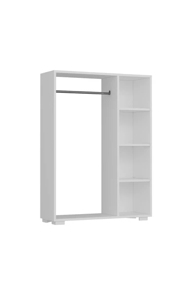 DEMONTE DECOR Pro Mini Açık Gardırop Beyaz-beyaz - 5