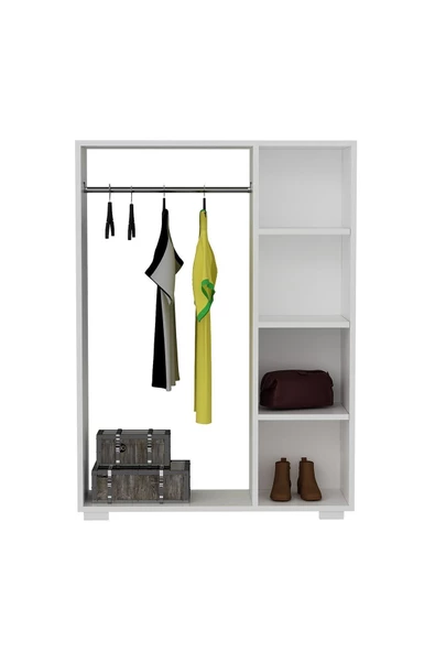 DEMONTE DECOR Pro Mini Açık Gardırop Beyaz-beyaz - 2