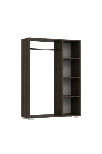 DEMONTE DECOR Pro Mini Açık Gardırop Ceviz-ceviz - 5