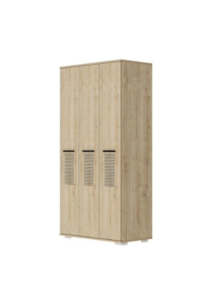 DEMONTE DECOR ASİMO C 3 KAPAKLI GARDIROP SAFİRMEŞE - 4