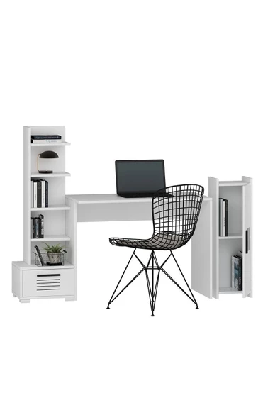 DEMONTE DECOR Asimo Çocuk Genç Odası Takımı (P-T-H-L-B) Beyaz-beyaz - 6