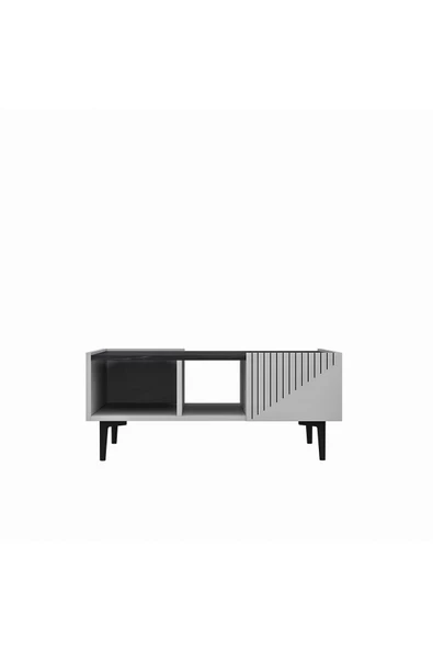 DEMONTE DECOR DRAWDD TV SEHPASI , KONSOL VE ORTA SEHPA 3'lü SALON TAKIMI BEYAZ-ROYALMERMER - 6