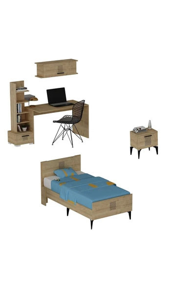 DEMONTE DECOR Asimo Çocuk Genç Odası Takımı (P-T-L-G) Safirmeşe-safirmeşe - 2