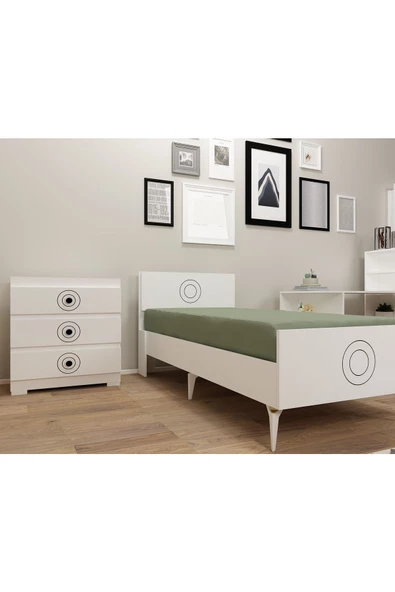 DEMONTE DECOR VALENS ÇOCUK GENÇ ODASI (B-L-P-S) BEYAZ-BEYAZ - 4