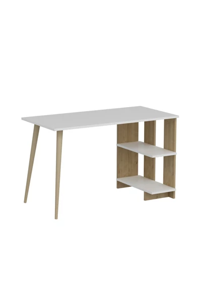 DEMONTE DECOR Elas Çalışma Masası Beyaz Safir-meşe - 3