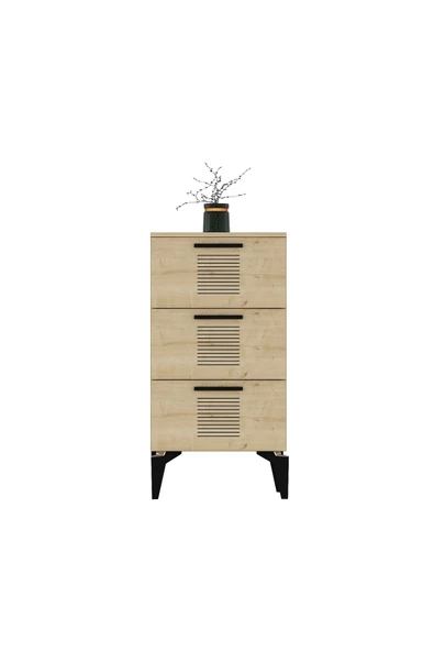 DEMONTE DECOR ASİMO (H) 3 KAPAKLI ETEJER-ŞİFONYER SAFİRMEŞE-SAFİRMEŞE - 3