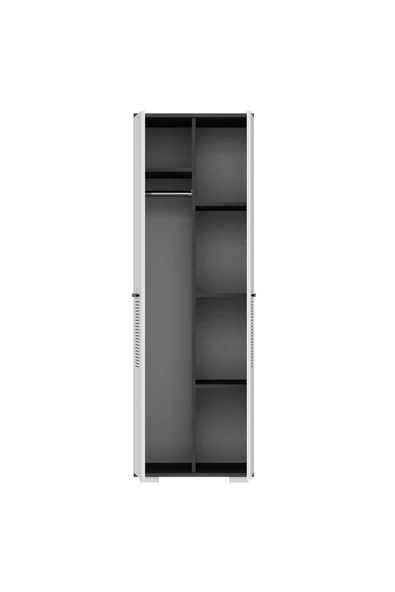 DEMONTE DECOR Asimo Çocuk Genç Odası Takımı (P-T-B) Antrasit-beyaz - 6