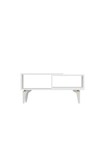 DEMONTE DECOR Sinta 180 Cm Şömineli(B) Tv Ünitesi, Konsol(KX180) Ve Orta Sehpa Salon Takımı Beyaz-beyaz - 8