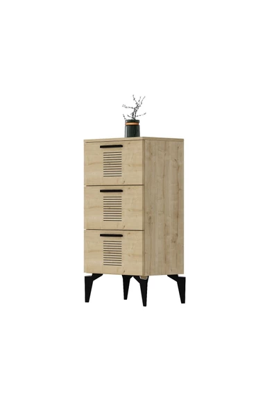 DEMONTE DECOR ASİMO (H) 3 KAPAKLI ETEJER-ŞİFONYER SAFİRMEŞE-SAFİRMEŞE - 4