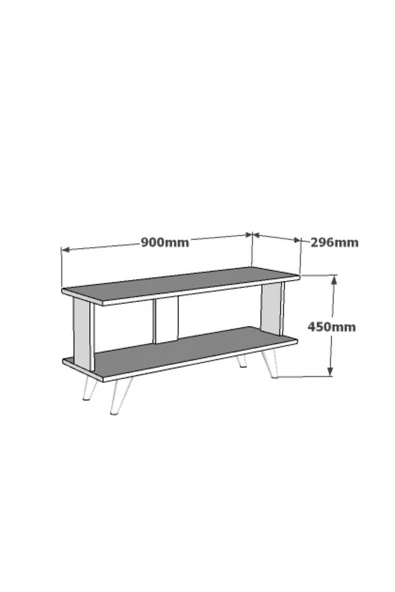 DEMONTE DECOR LİGHTDD TV SEHPASI BEYAZ - 3