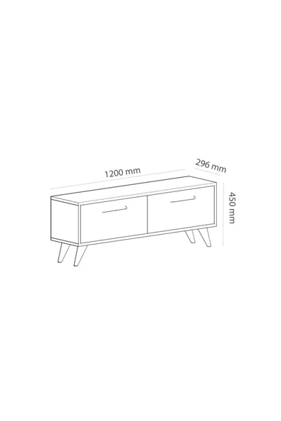 DEMONTE DECOR MELİSAA TV ÜNİTESİ, 120 CM, 2 KAPAKLI SAFİRMEŞE-SAFİRMEŞE - 5
